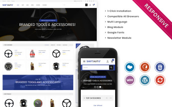Shiftauto - The Autoparts Store Responsive Tema WooCommerce №104692
