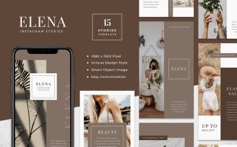 Elena - Fashion Instagram Stories Template Sosyal Medya #104727
