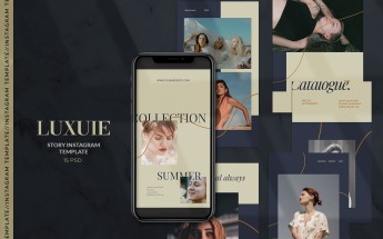 Luxuie - Fashion Instagram Stories Template Sosyal Medya #104726