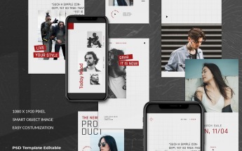 Minimal Instagram Stories Template Sosyal Medya #104711