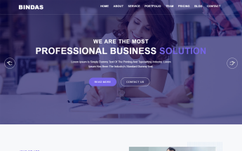 Bindas Consulting & Business Landing Page Template