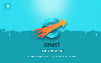WordPress Theme namens "Crust – SEO & Marketing Elementor" #104990