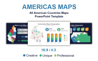 Americas Map PowerPoint Template