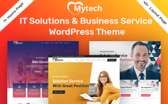 Responsive MyTech-IT Solution & Business Consulting Wordpress #105206