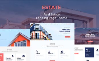 Estate - Responsive Real Estate Landing Page Template
