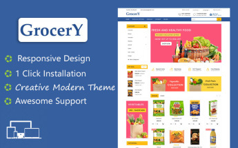 Grocery Organic Farm and Food Responsive Theme OpenCart Template
