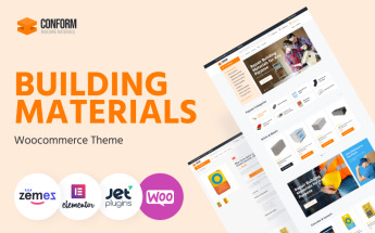 Reszponzív Conform - Building Materials Website Templates WooCommerce sablon 105504