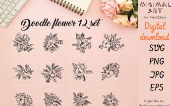 Vector "Doodle Flower" #105615