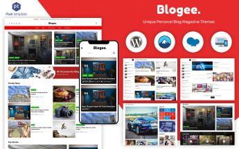 Bootstrap WordPress motiv "Blogee - Multi-Concept Blog & News" #106054