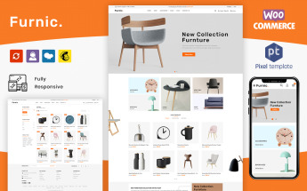 Tema WooCommerce "Furnic - Furniture, Handmade & Crafts Store" #108730