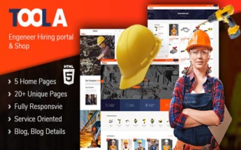 Responsive TOOLA - Engineer Hiring Portal HTML5 Web Sitesi #108851