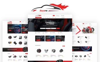 Responsive Sayara - Auto Parts Store Web Sitesi #108978
