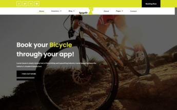 Responsive Bicycle Bootstrap Web Sitesi #109409