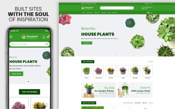 Responzivní Shopify motiv "Starplant - The Plant Responsive" #110273