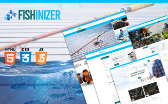 Responsive Fishinizer | Fishing & Marine Accessories HTML5 Web Sitesi #111040