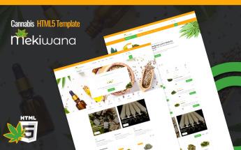 Responsive Mekiwana - Medical Cannabis HTML5 Web Sitesi #111038