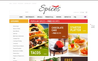 Exotic Spices ZenCart Template