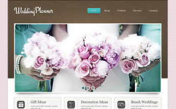 Wedding Planner Moto CMS HTML Template