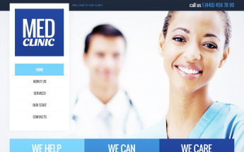 Modèle Moto CMS HTML pour site médical #40691