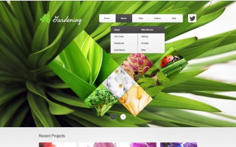 Plantilla Drupal #40774 para Sitio de Diseño de jardines