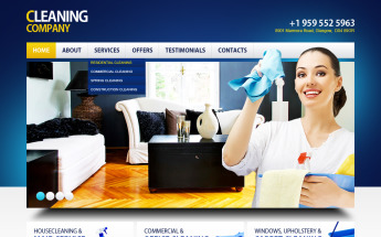 Plantilla Moto CMS HTML #41021 para Sitio de Servicios de limpieza