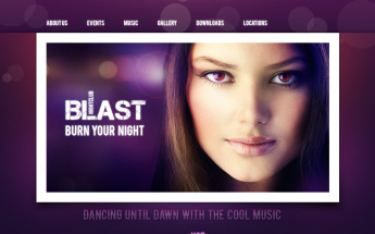 Plantilla Moto CMS HTML #41086 para Sitio de Discotecas