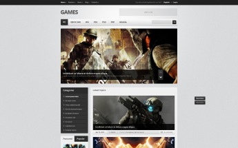 Game Portal Drupal Template