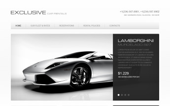 Car Rental Moto CMS HTML Template
