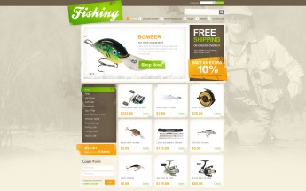Plantilla VirtueMart "Fishing" #41804