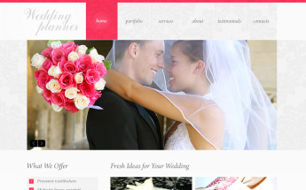 Wedding Planner Moto CMS HTML Template