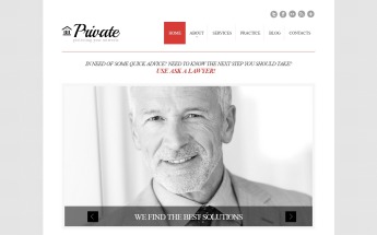 WordPress Theme namens "Cherry Anwaltskanzlei" #43776