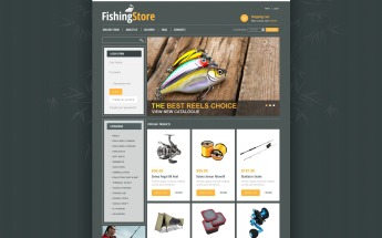 "Fishing Store" VirtueMart模板 #44265