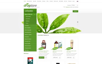 ZenCart Vorlage namens "Drogerie" #44262