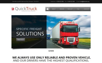 Plantilla Moto CMS HTML #44700 para Sitio de Camionaje