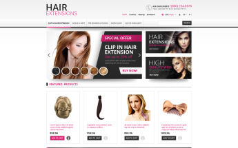 Hair Extensions Store Tema PrestaShop №45167