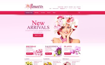 Plantilla VirtueMart "Fresh Flowers" #45171
