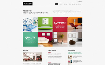 Plantilla Joomla "Interior Design Ideas" #45288
