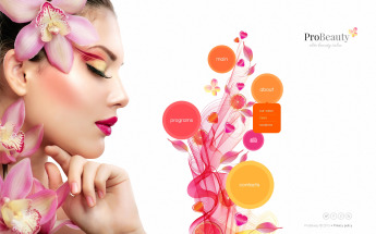 Website Vorlage für Schönheitssalon #45344