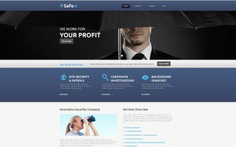 Information Security Moto CMS HTML Template
