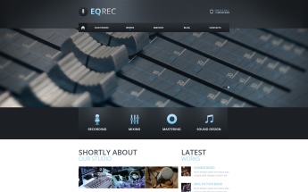 Template Web Flexível para Sites de Estúdio de Gravação №46182