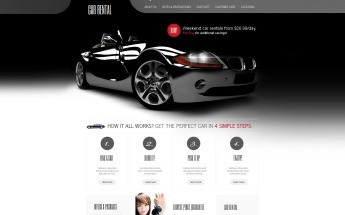Car Rental Moto CMS HTML Template