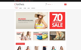 Responsive Clothes Store WooCommerce Theme