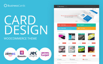 WooCommerce Theme namens "Business Cards Store" #46435