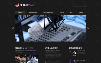 Recording Studio Responsive Joomla Template