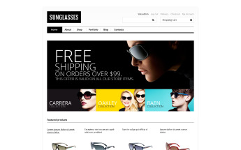 Responsive Sunglasses Store WooCommerce Theme