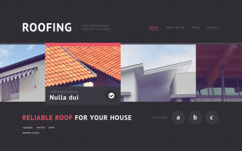 Roofing Company Website Template