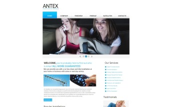 Satellite TV Moto CMS HTML Template