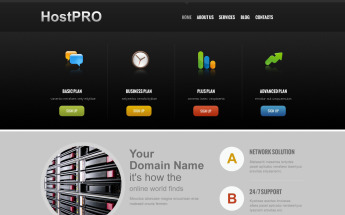 Hosting Responsive Joomla Template
