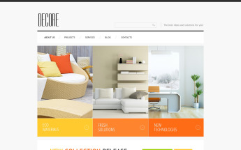 Plantilla Joomla Responsive para Sitio de Decoración del hogar #47348