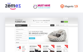 Reszponzív Furniture for Your Garden Magento sablon 47678